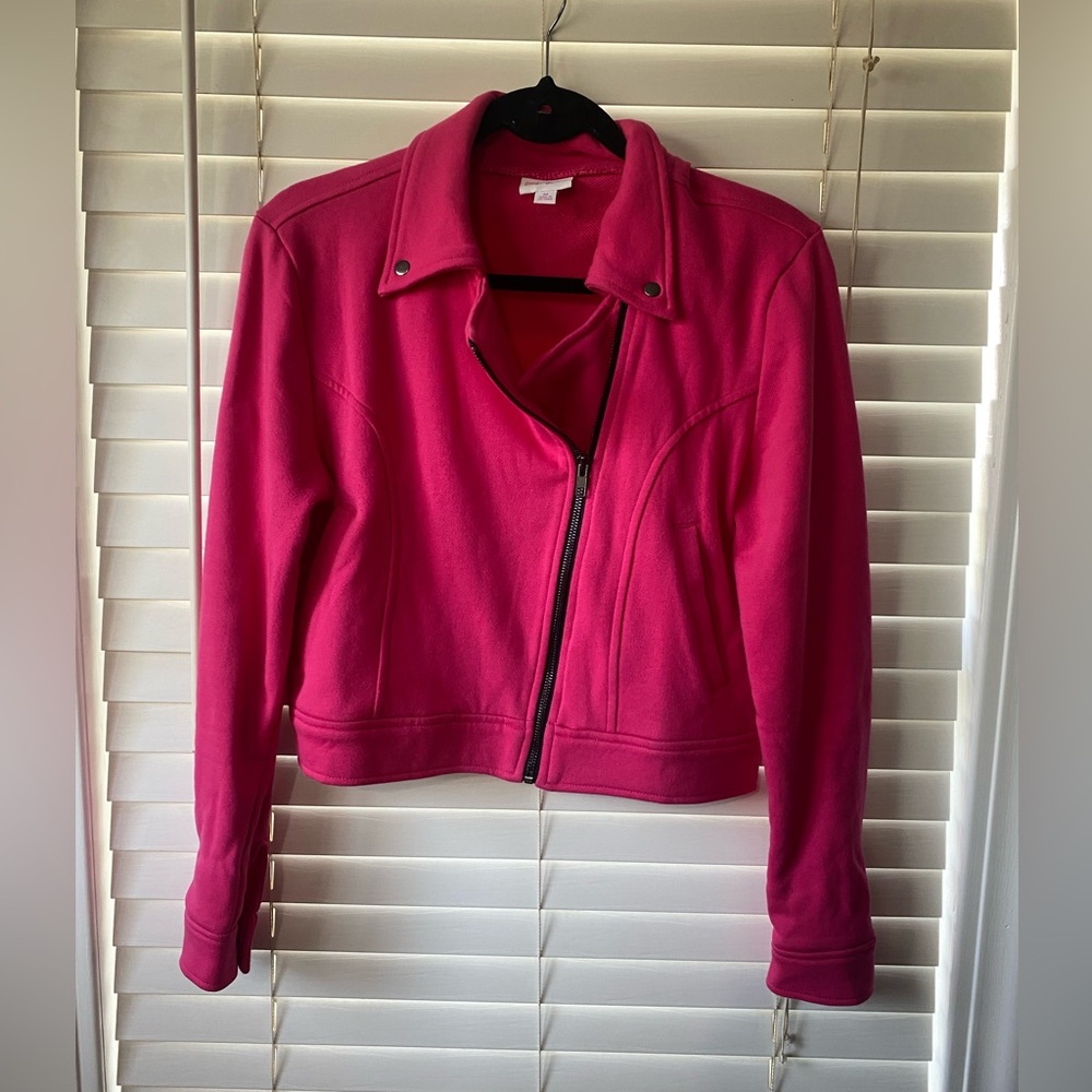 Accepting Offers- LuLaRoe Hot Pink Zip-Front Jacket
